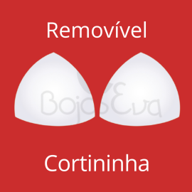 Removvel Cortininha Tringulo - pacote com 10 pares - a partir de