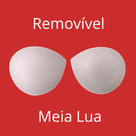 Removivel Meia Lua - pacote com 10 pares